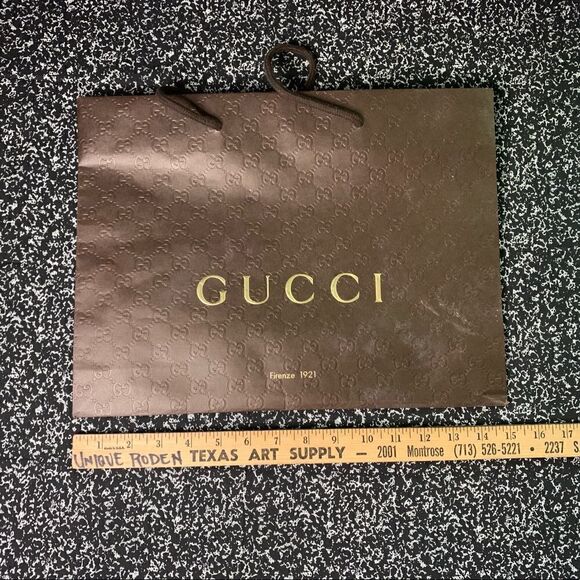 Brown Gucci Gift bag - Picture 3 of 6